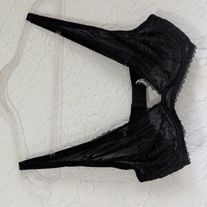 Etam No 7 Le Triangle Armatures Black Lace Bra | Size 38D
